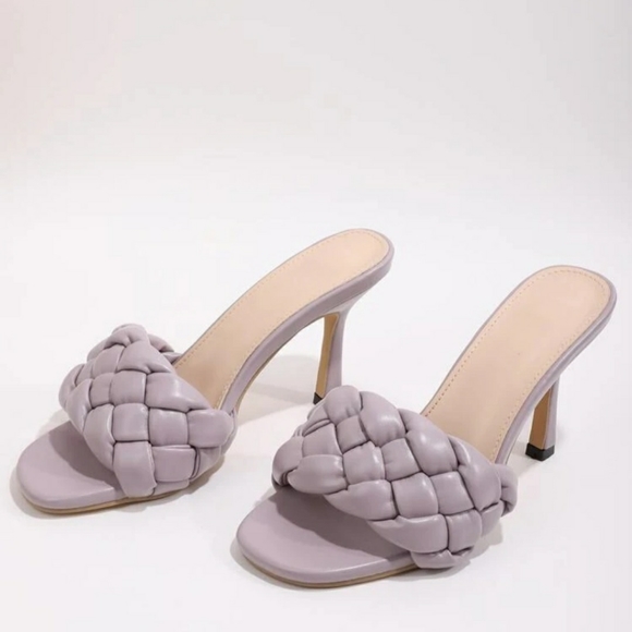 Muted lilac mule heels - Picture 10 of 10